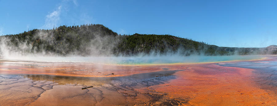 Eye Level View Of Grand Prismatic Spring Photograph by Angelo Marcialis