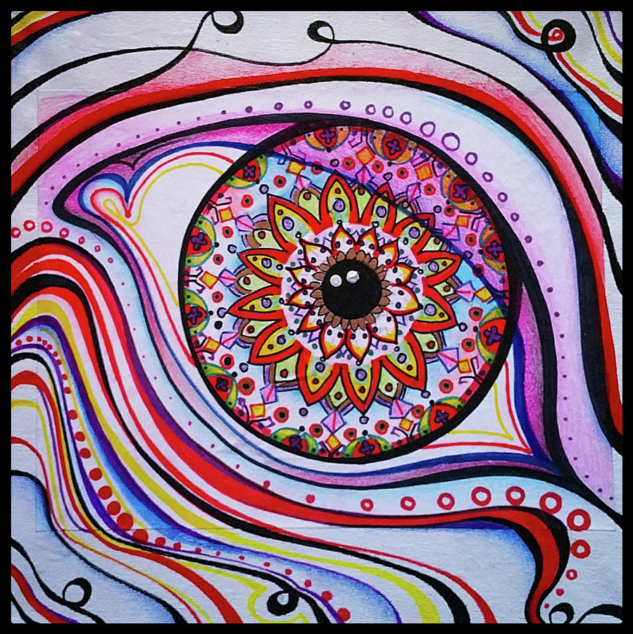 Eye Mandala Painting by Matt Mercer