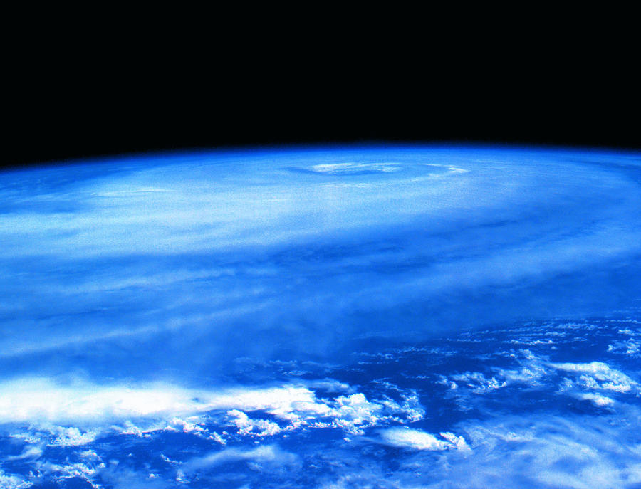 Eye Of A Storm Over Earth Viewed From A Photograph by Stockbyte