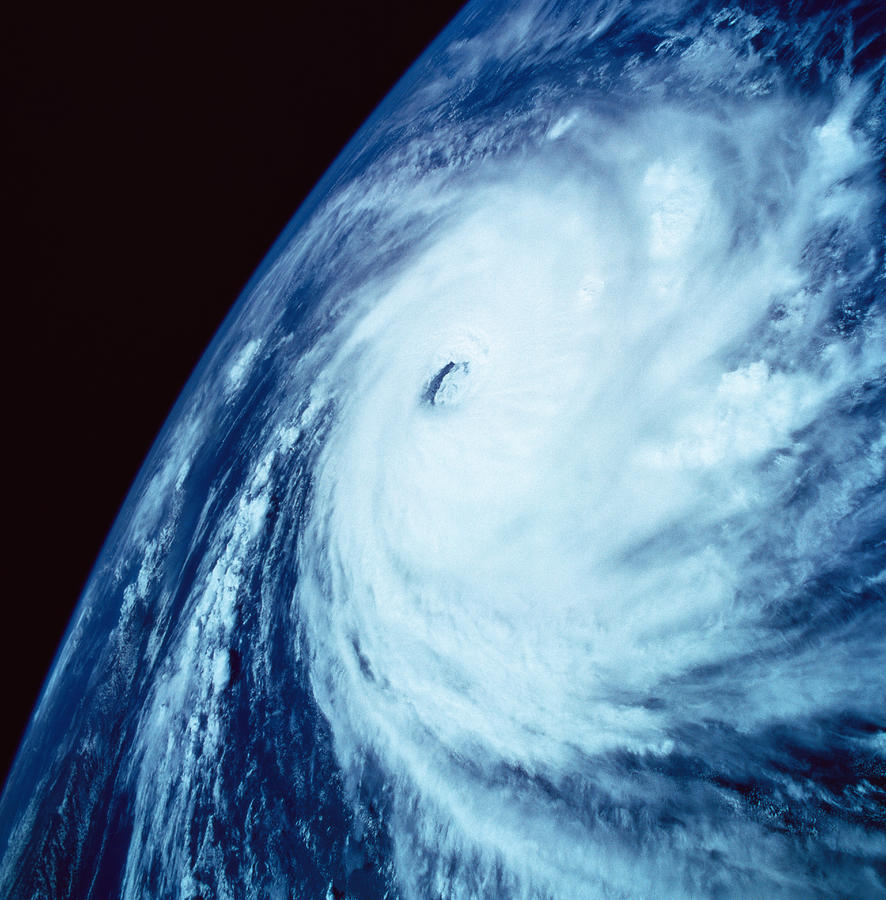 Eye Of A Storm Over Earth Viewed From Photograph by Stockbyte