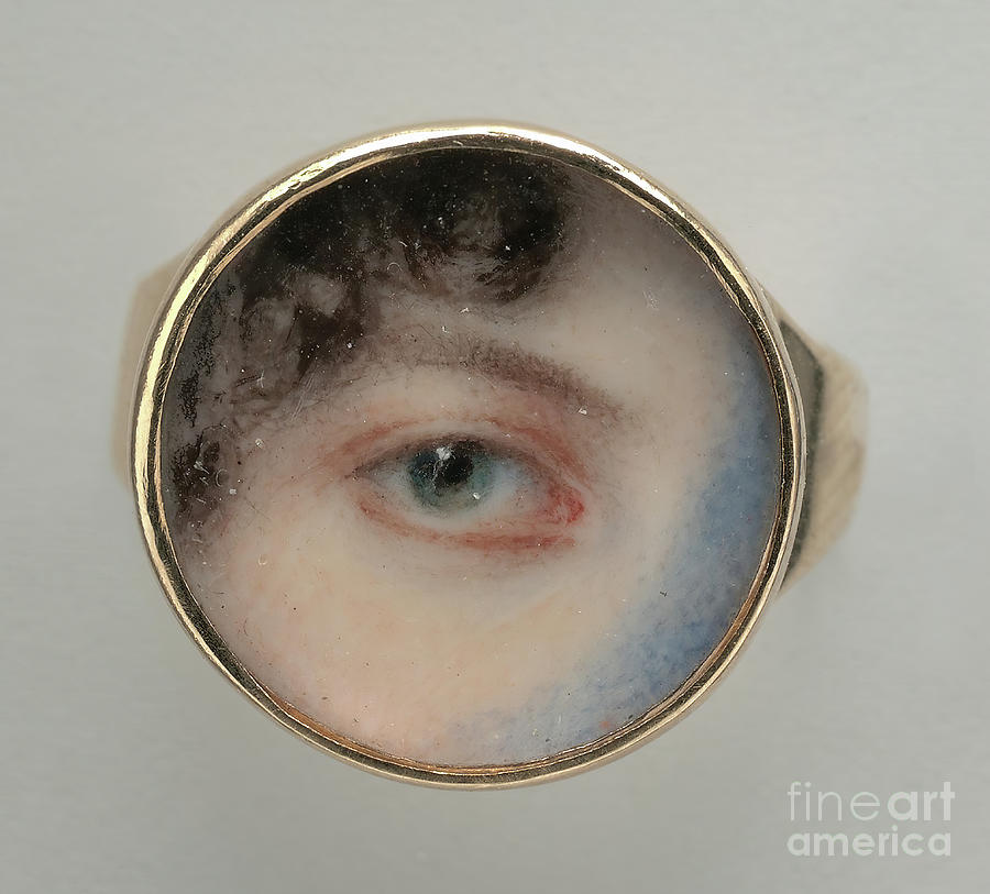 Eye Of Maria Miles Heyward Drawing by Heritage Images