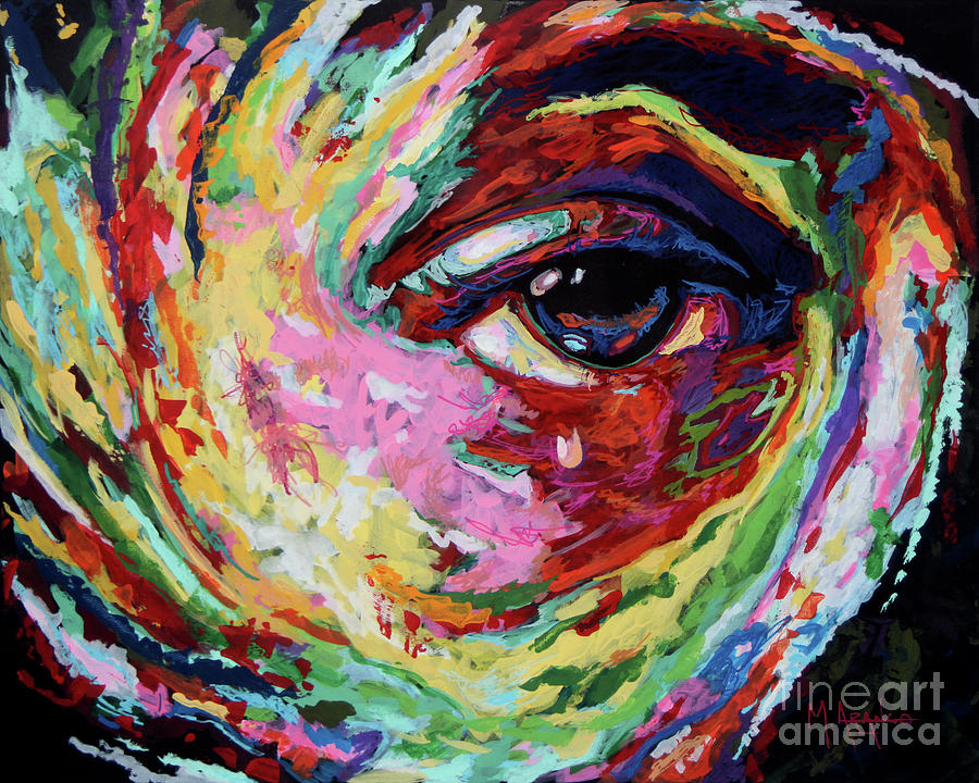 Eye of the storm Painting by Maria Arango