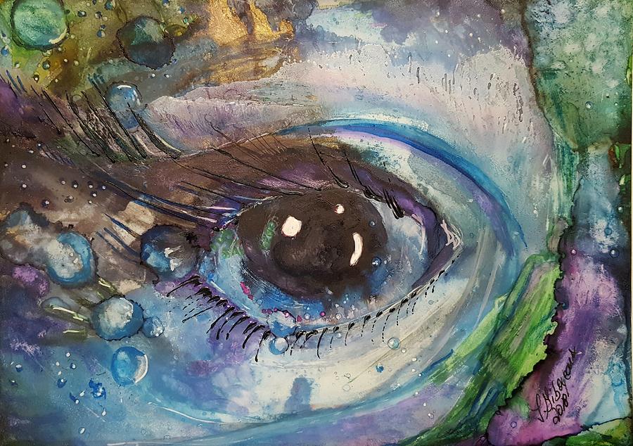 Eye Painting - Eye See You 2 by Lucy Giboyeaux