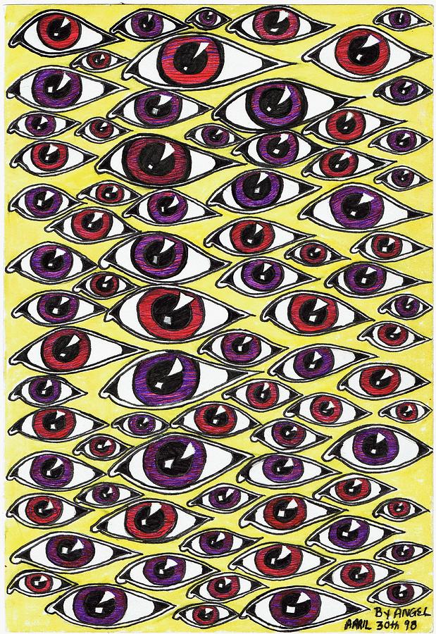 Eye Trap Drawing by Angela Hansen - Fine Art America