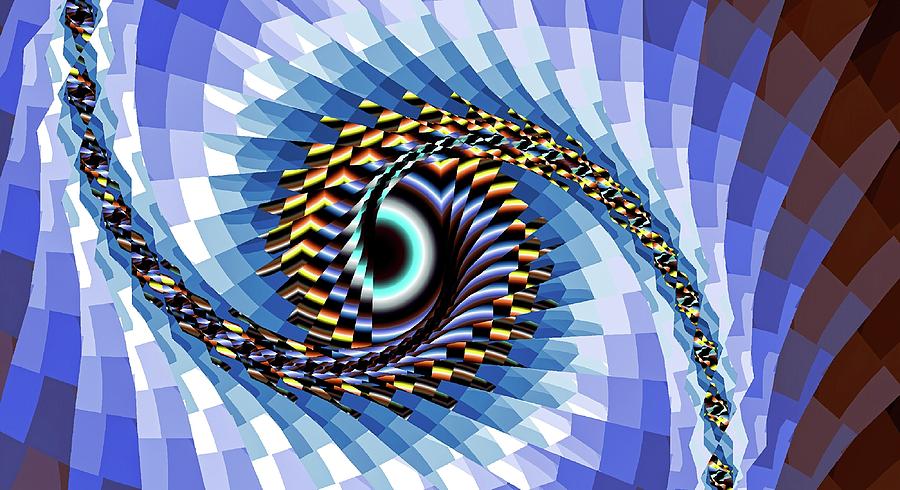 Eye Upon You Blue Digital Art by Don Northup