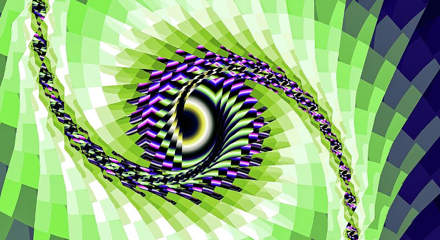 Eye Upon You Green Digital Art by Don Northup