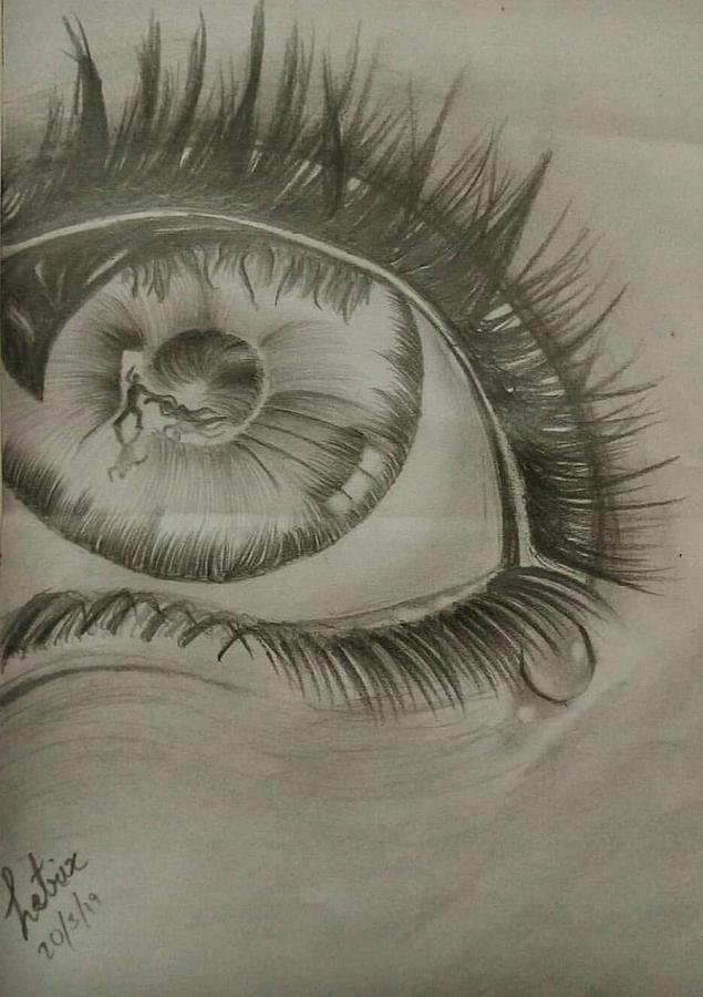 Eyes Are The Doorways Of Heart Drawing By Ashmita Paul - Pixels