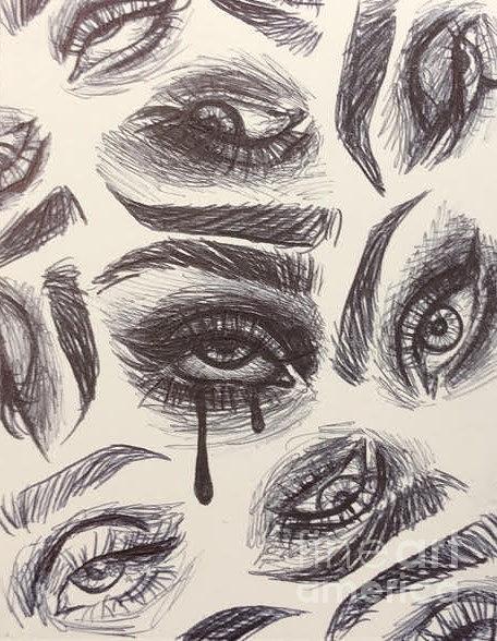 Eyes Drawing by Hailey Fox - Fine Art America