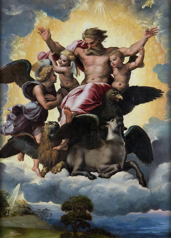 Raphael Painting - Ezekiels Vision by Raphael