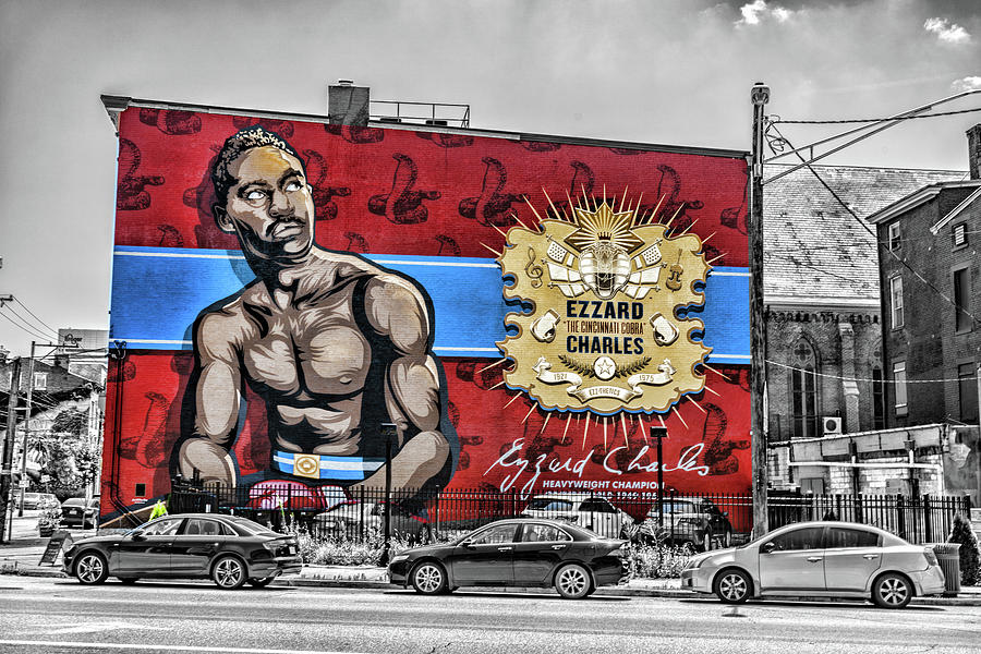 Ezzard Charles Mural by Sharon Popek Ezzard Charles Mural by Sharon Popek