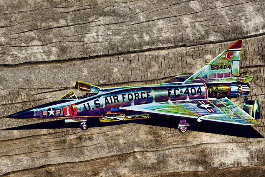 F-102 Digital Art by Steven Parker