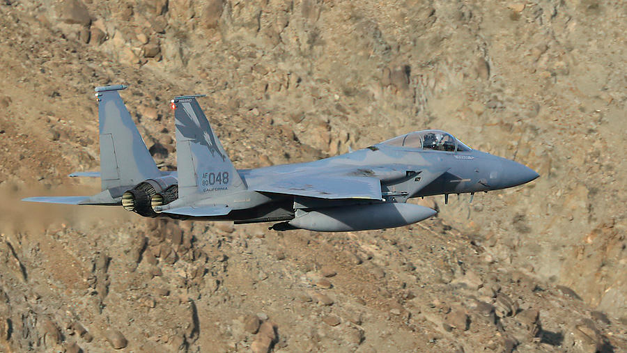 F-15 Eagle at the Star Wars Canyon Photograph by James Anderson - Fine ...