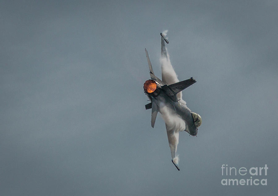 F-16 Disturbed Air Photograph by Tom Claud