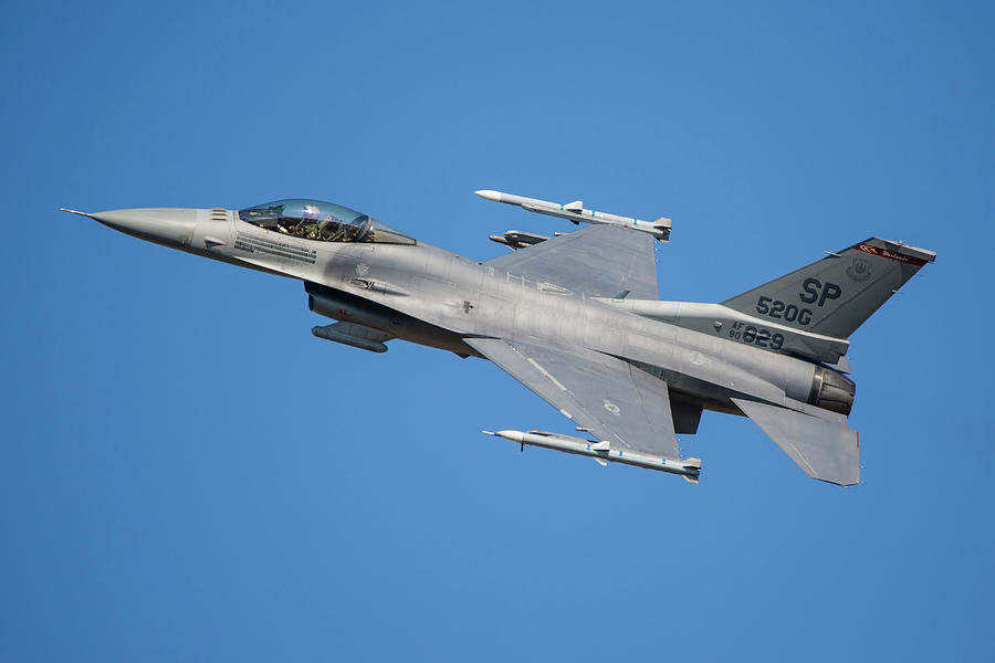 F-16c Boss Bird Of The 52nd Fighter Photograph By Timm Ziegenthaler 