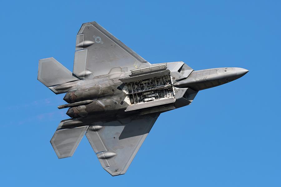 F-22 Weapons Bay Pass Photograph by Chris Buff