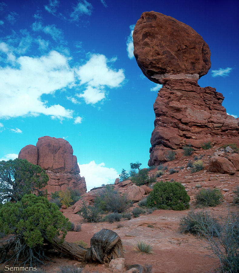 Rock Formations Photograph - F- Arches by Gordon Semmens
