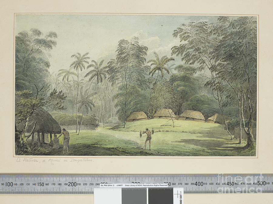 F.8 A Fiatooka, Or Morai In Tongataboo, C.1773-84 Painting by John ...