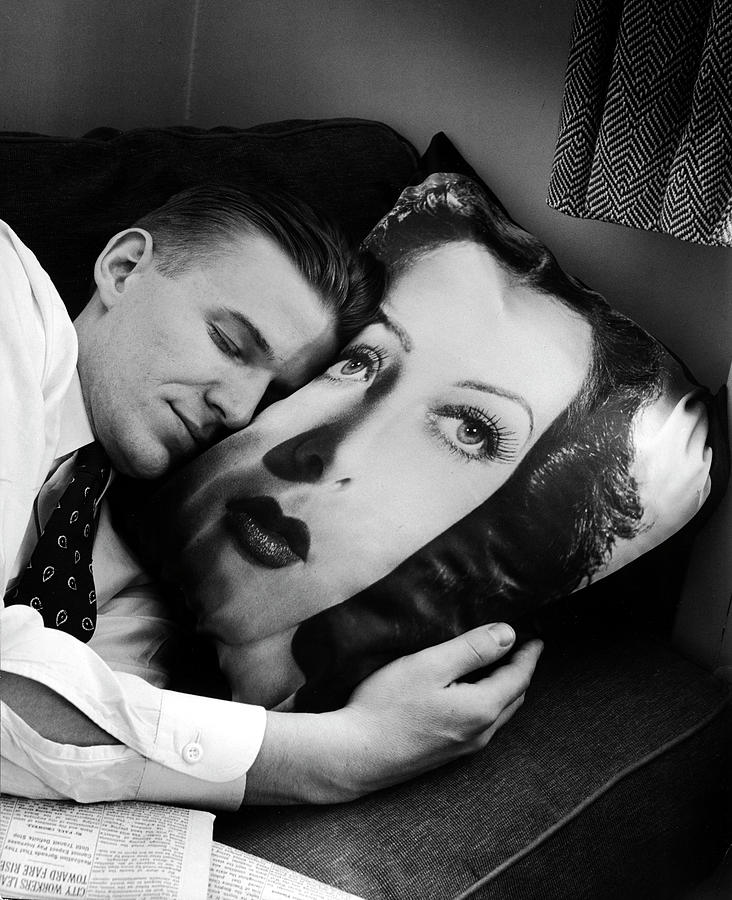 Fabric Pillow Photograph by Nina Leen