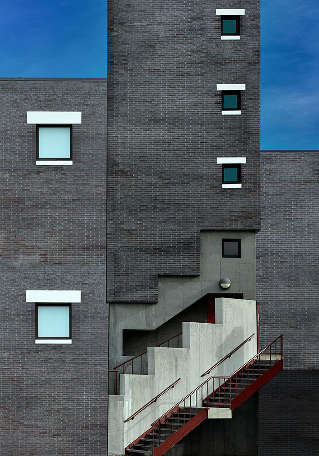 Architecture Photograph - Facade - Boston Ma by Arnon Orbach