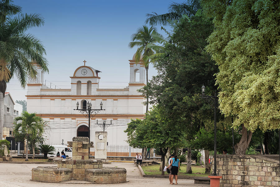 Facade Of The Old Colonial Church Located In Copa Ruinas Town, H Photograph