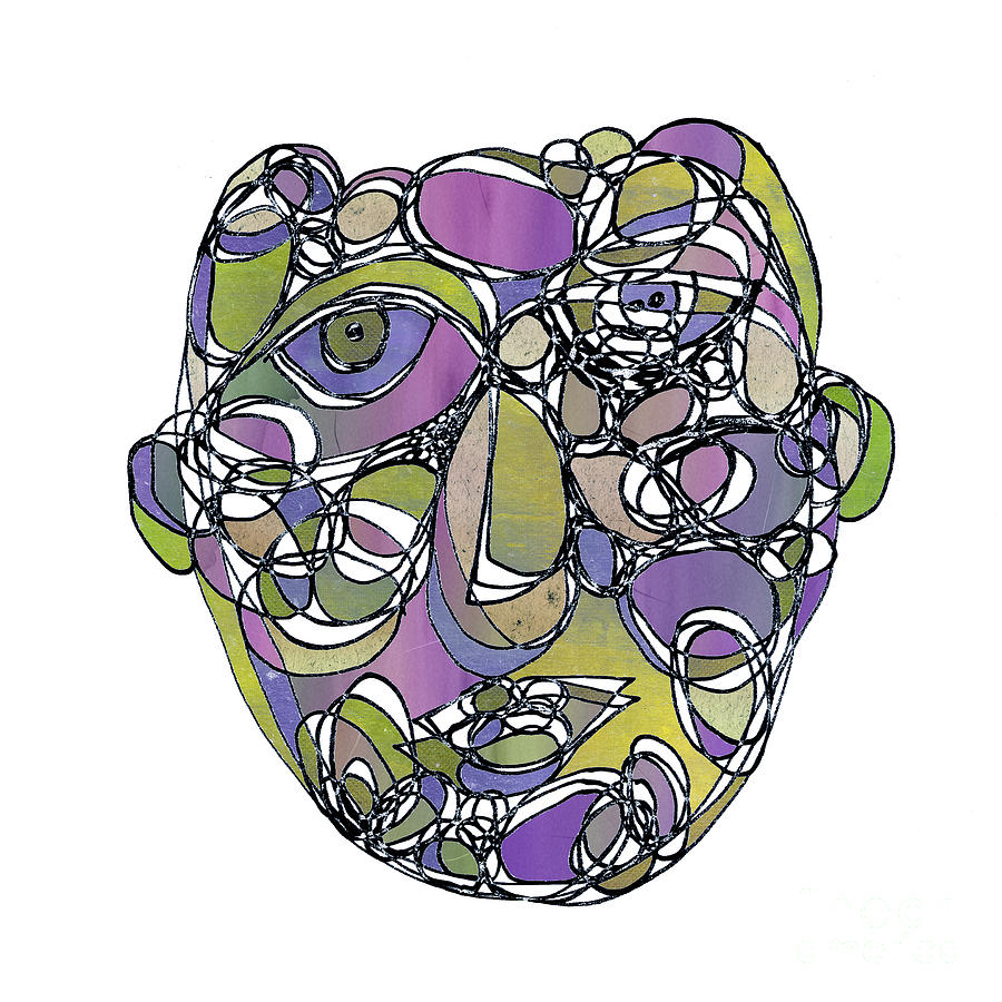 Face Cerclism - v15gc2 Drawing by Variance Collections