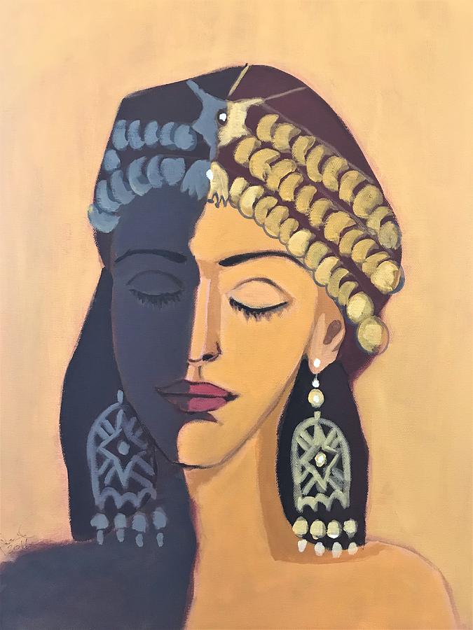 My People Painting - Face from Assyria  by Paul Batou