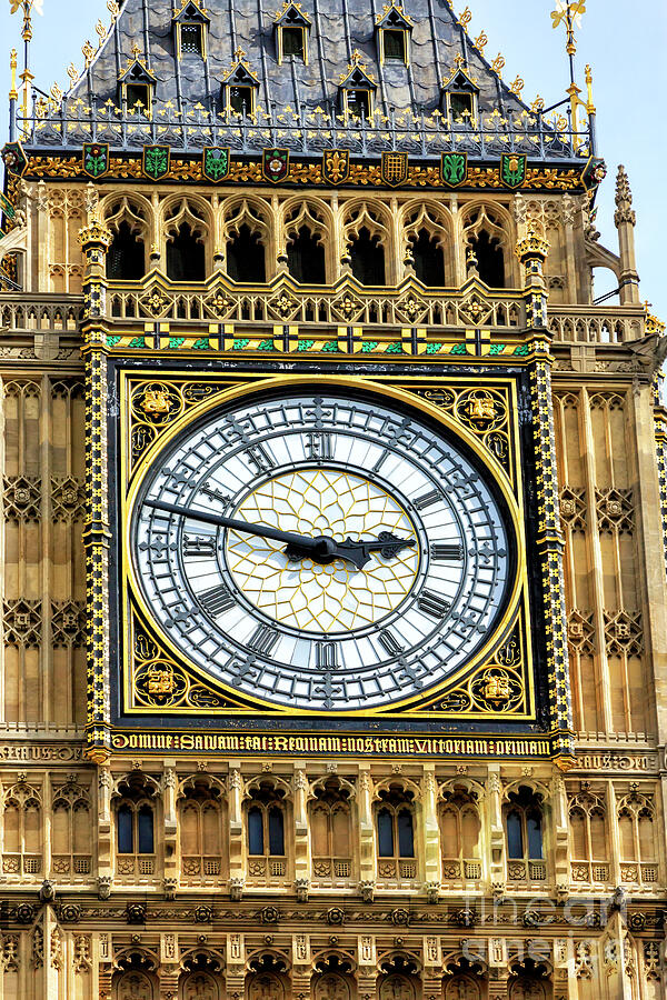 Face of Big Ben in London Photograph by John Rizzuto | Fine Art America