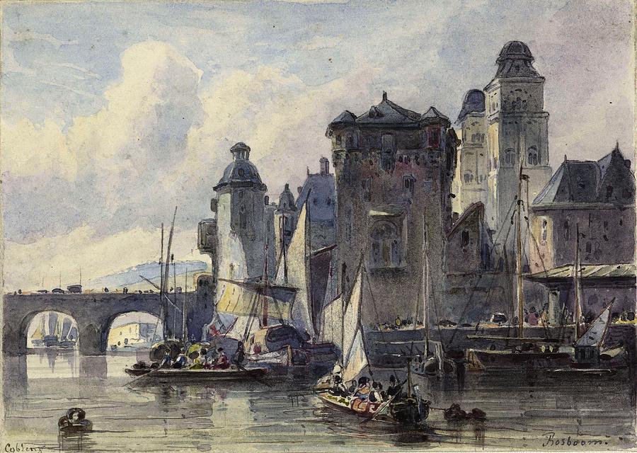 Face to Koblenz. Painting by Johannes Bosboom