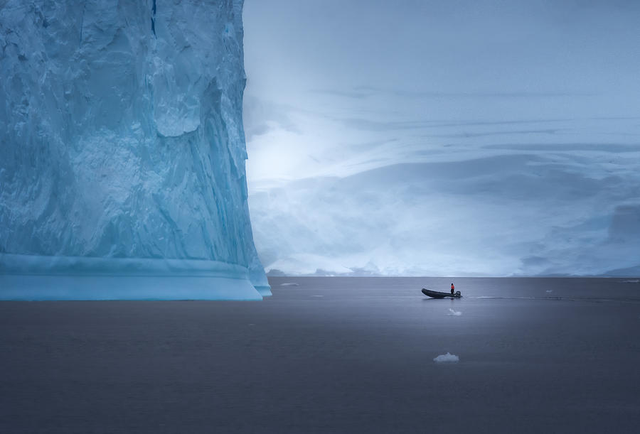 Facing An Iceberg Photograph by John-mei Zhong