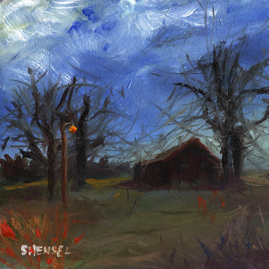 Fading Winter Light Painting by Susan Hensel