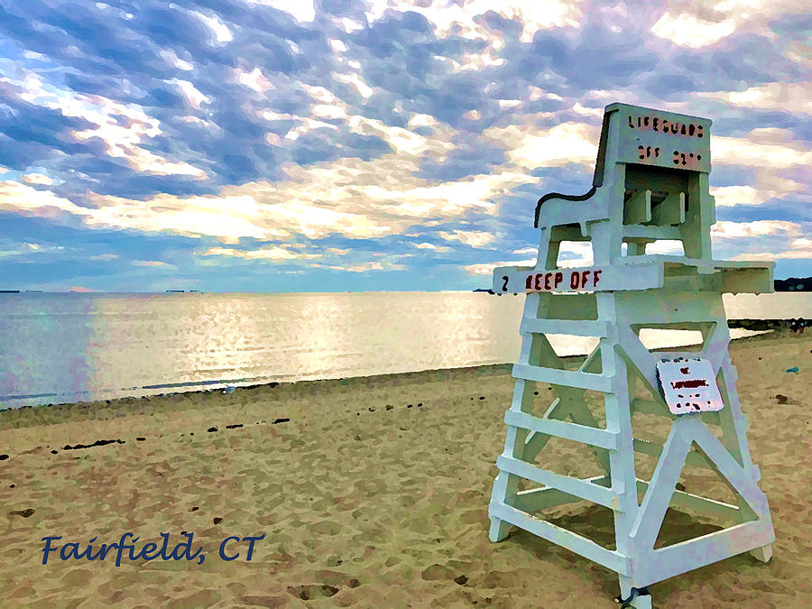 Fairfield CT Lifeguard Chair Photograph by Tom Johnson