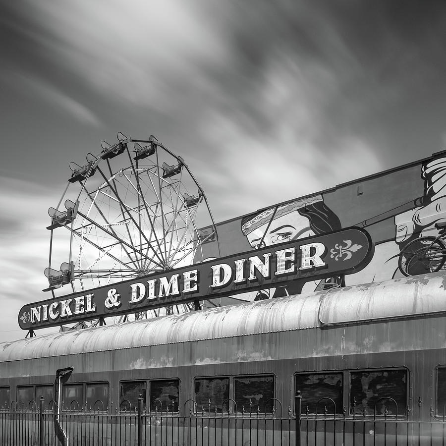 Fairground in Black and White Photograph by James Barber