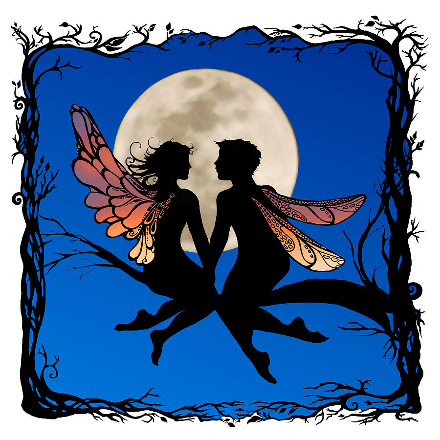 Fairy Couple Digital Art by Katherine Nutt