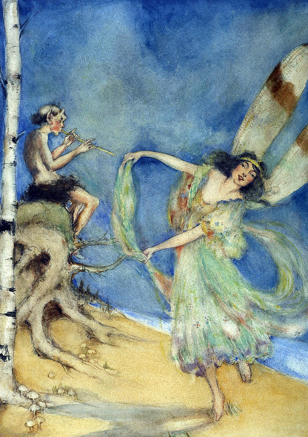 Fairy Dancing Painting by Frances Comstock
