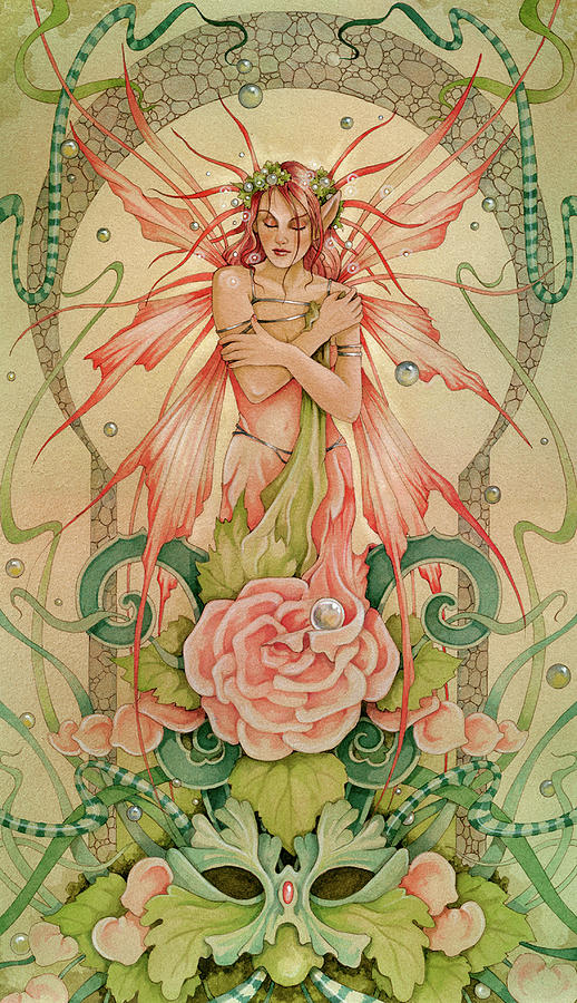 Fairy Painting - Fairy Muse by Linda Ravenscroft