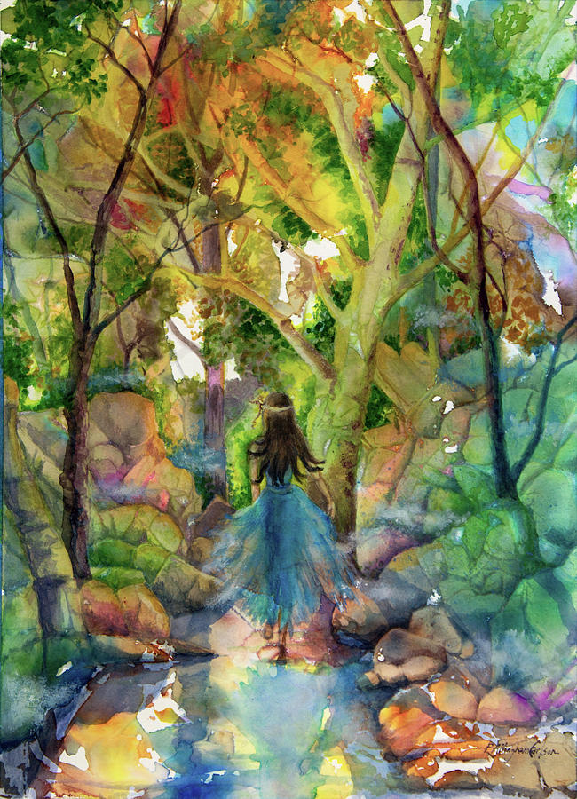 Fairy Path Painting by Patricia Allingham Carlson