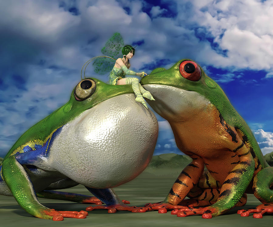 Fairy Tale Frogs Digital Art