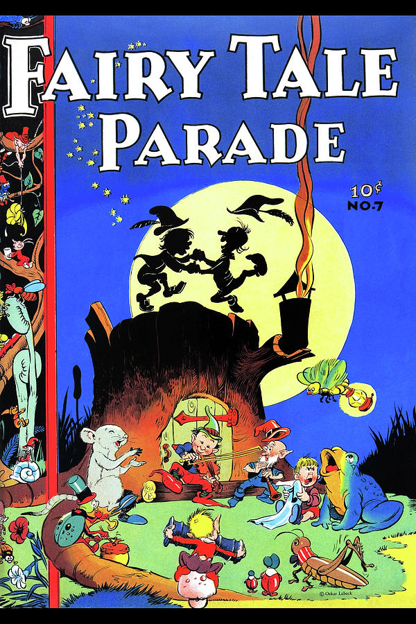 Fairy Tale Parade Painting by Oscar Lebeck