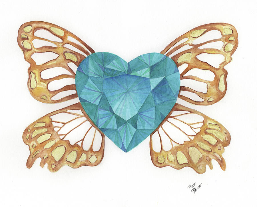 Jewelry Digital Art - Fairy Wing With Metallic by Rose Rambo