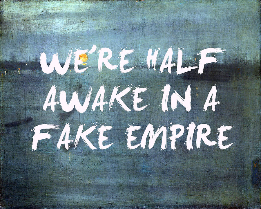 Fake Empire The National Lyrics Print Digital Art by Georgia Clare