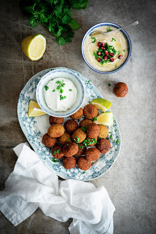 Falafel And Hummus Photograph by Justina Ramanauskiene