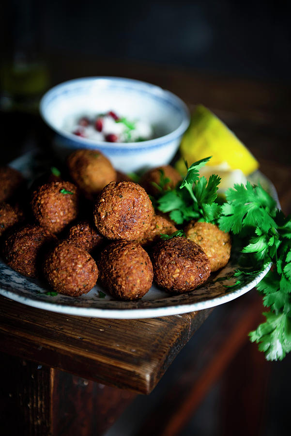 Falafel With A Dip Photograph by Justina Ramanauskiene