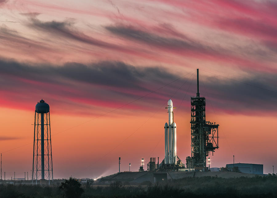 Falcon Heavy Demo Dawn Photograph by Eric Glaser