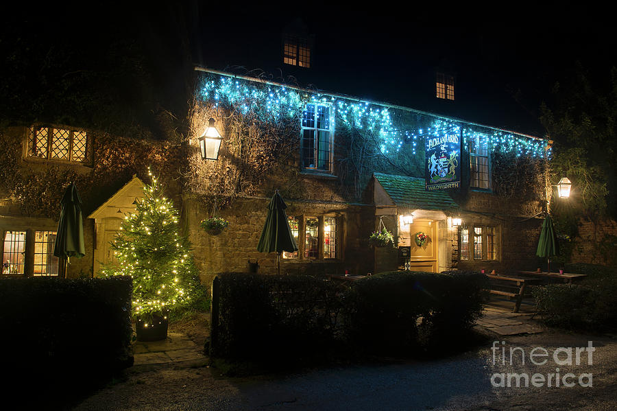 Falkland Arms at Christmas Photograph by Tim Gainey
