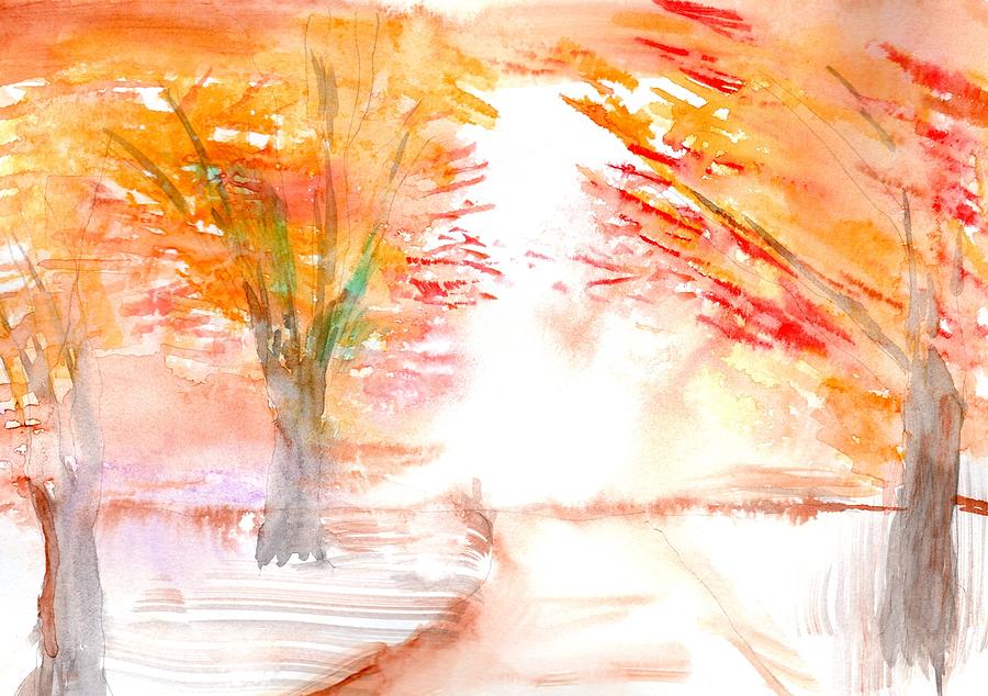 Fall Painting by Al Intindola