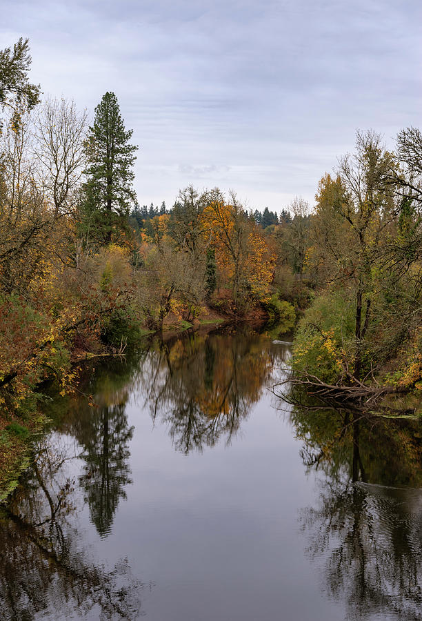 Fall Along The Pudding Photograph by Steven Clark