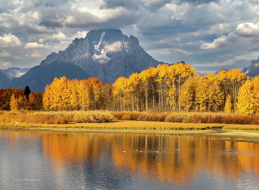 Fall at Oxbow Bend Photograph by Sam Sherman