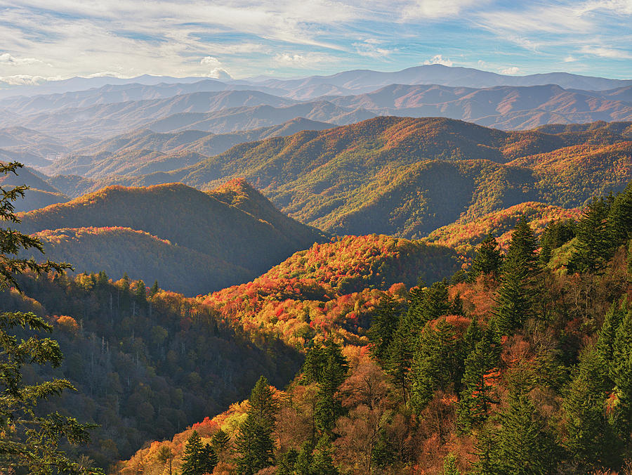 Fall at Woolyback Overlook, Blue Ridge Mountains Photograph by Jeremy ...