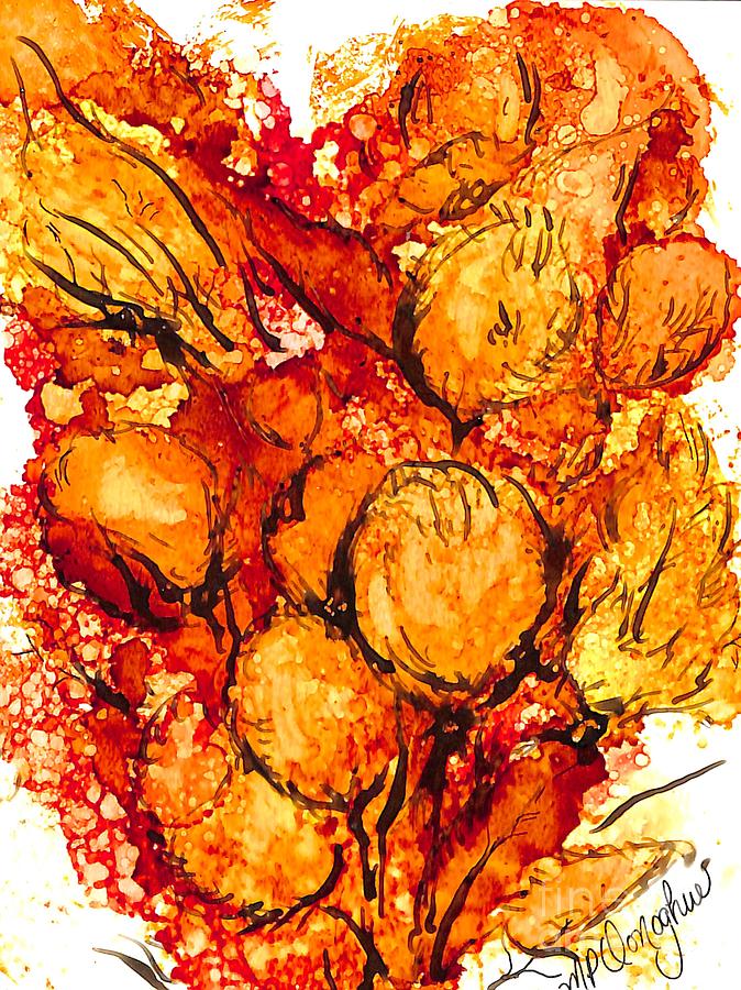 Fall Bloom Painting by Patty Donoghue