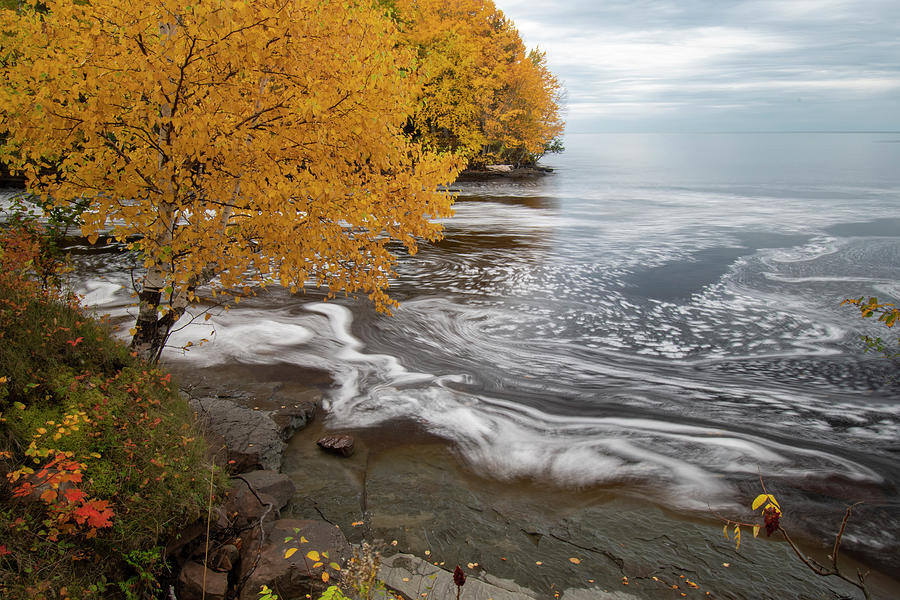 Fall Colors Lake Superior Shoreline 10071902 by Rick Veldman Fall Colors Lake Superior Shoreline 10071902 by Rick Veldman